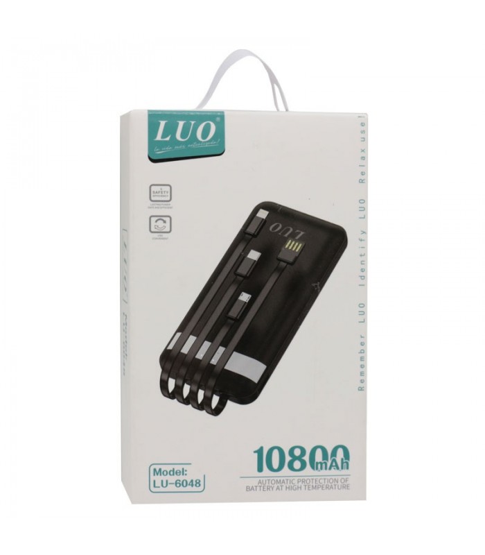 Cargador Portatil LUO de 10800mAh