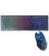 Kit de Teclado Gamer con Mouse Ergonomico RGB