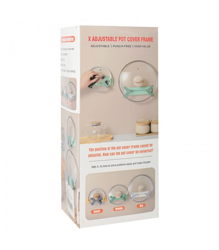 Soporte Retractil Adhesivo Para Tapa de Olla