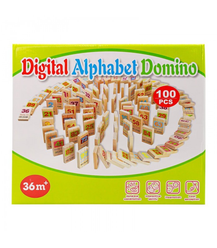 Juego Didactico Digital Alphabet Domino 100 Piezas