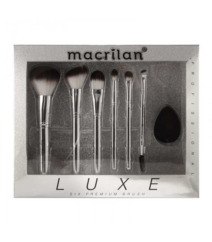 Kit de Brochas de Maquillaje Macrilan 6 Piezas