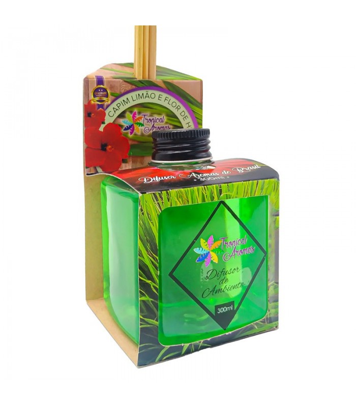 Aromatizante De Ambiente Difusor Tropical Capim Limon 300ml