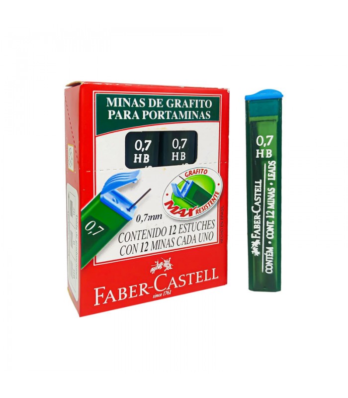 Minas de Grafito Para Portaminas 0.7mm Faber Castell