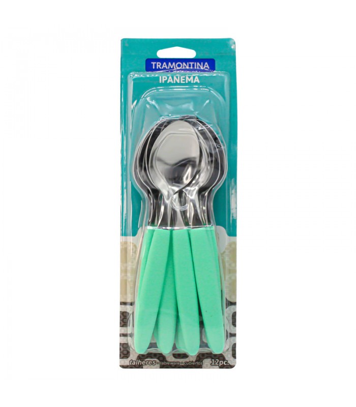 Cuchara Tramontina Ipanema Set de 12 Piezas - Verde