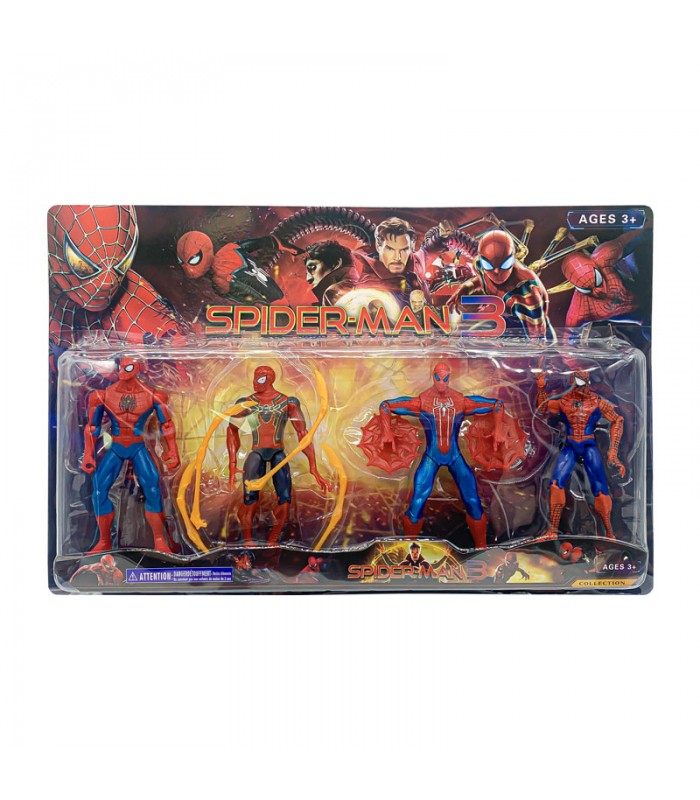 Acelerar Yo famélico Muñecos del Hombre Araña Amazing Spiderman 4 Piezas