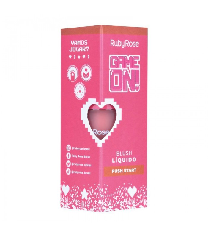 Blush Liquido Ruby Rose Game ON - Variado