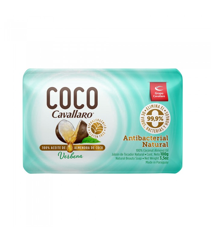 Jabon De Coco Antibacterial En Pan Cavallaro 100g 7341