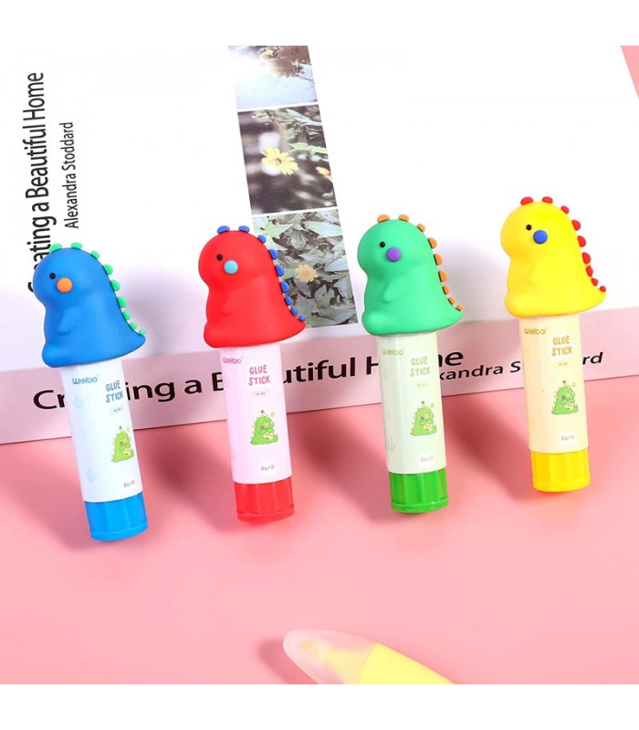 Plasticola en Barra Pegamento Weibo de Dinosaurio