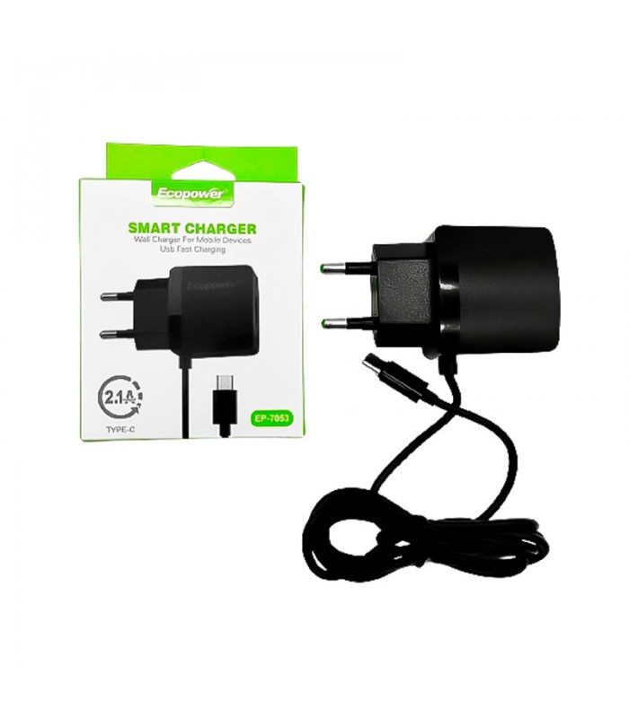 Cargador con Cable Ecopower Tipo C