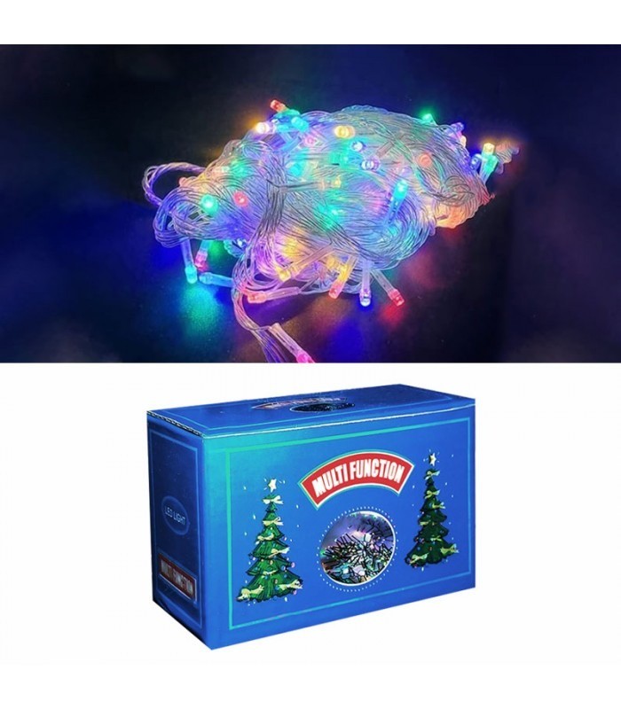 Pisca Pisca 100 LED Navideñas 9 Metros Colorido