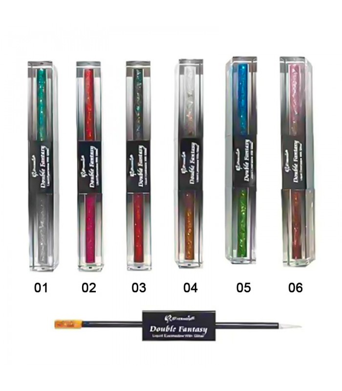 Sombra & Delineador Liquido con Glitter Dhermosa