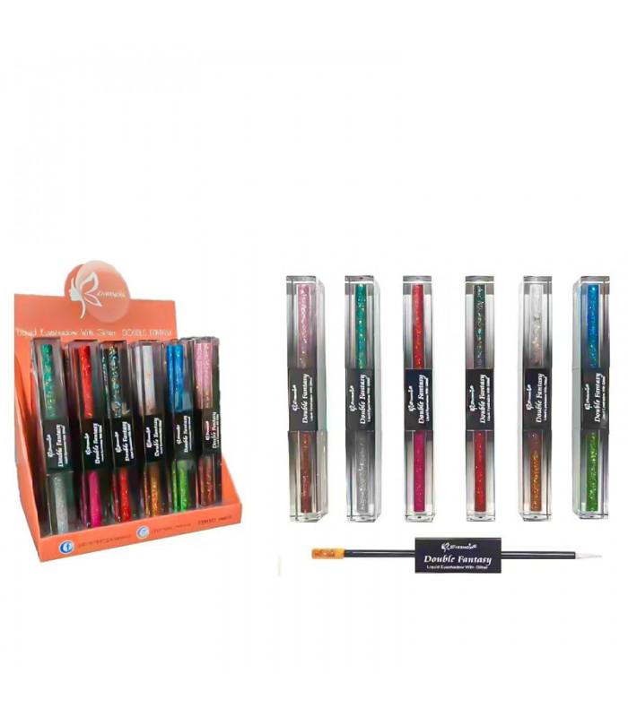 Sombra & Delineador Liquido con Glitter Dhermosa