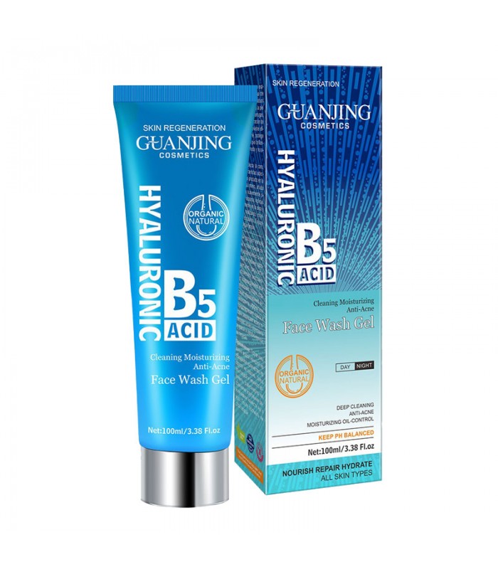 Jabon Facial Limpiador en Gel de Acido Hialuronico & B5