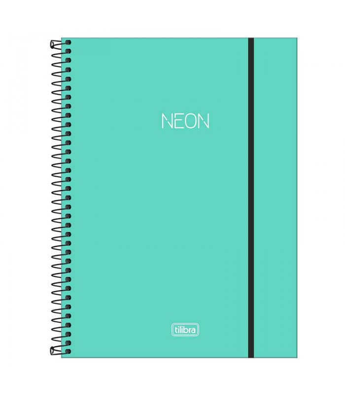 Cuaderno Universitario Tilibra Neon 80 Hojas - TURQUESA
