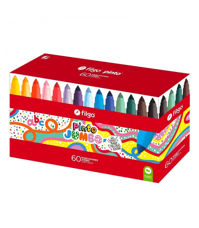 Pincel Marcador Jumbo Filgo 60 Colores