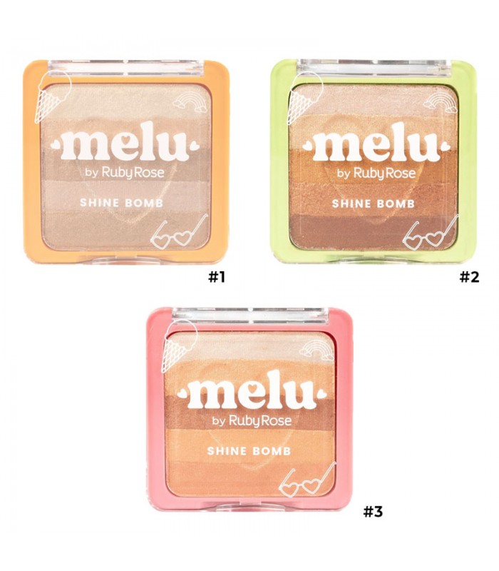 Iluminador Shine Bomb Melu Ruby Rose