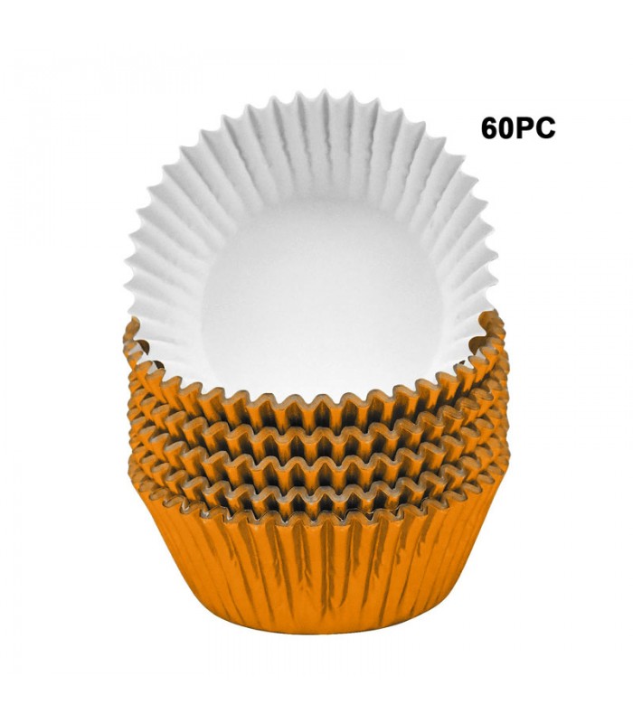 Papel Para Cupcake Metalizado 60 Piezas