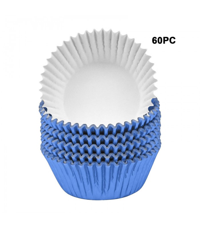 Papel Para Cupcake Metalizado 60 Piezas