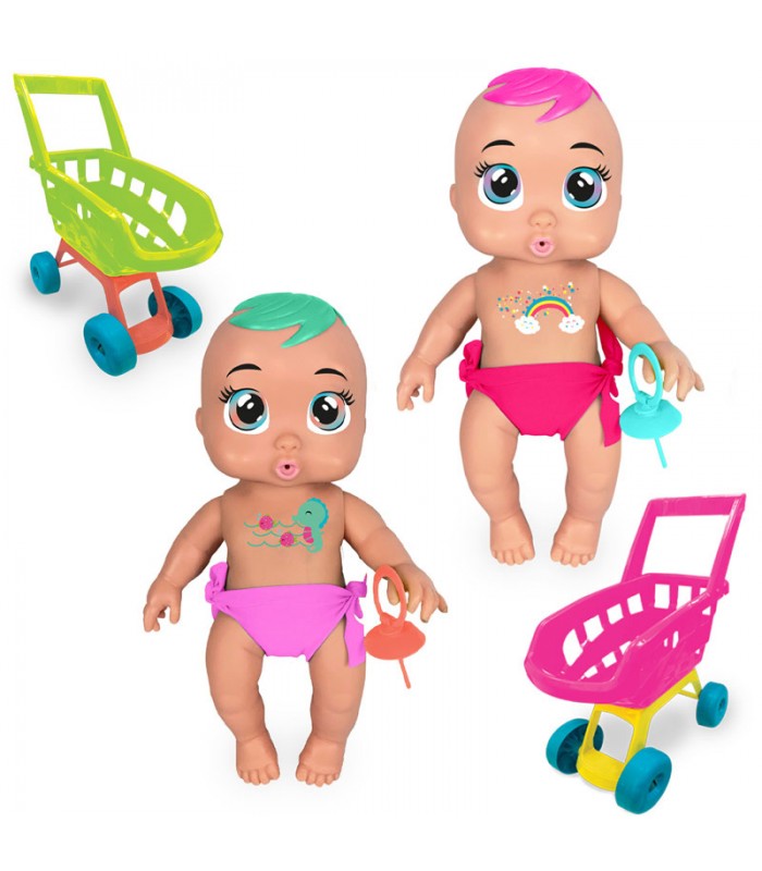 Muñeca Tinker Baby con Carrito de Juguete