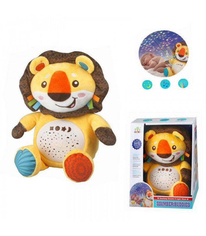 Oso de Apego Slummer Buddies Luz Nocturna & Sonido