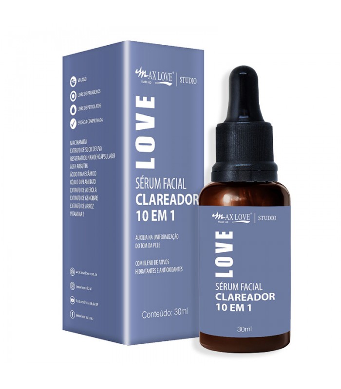Serum Facial Clareador 10EN1 Max Love de 30ml