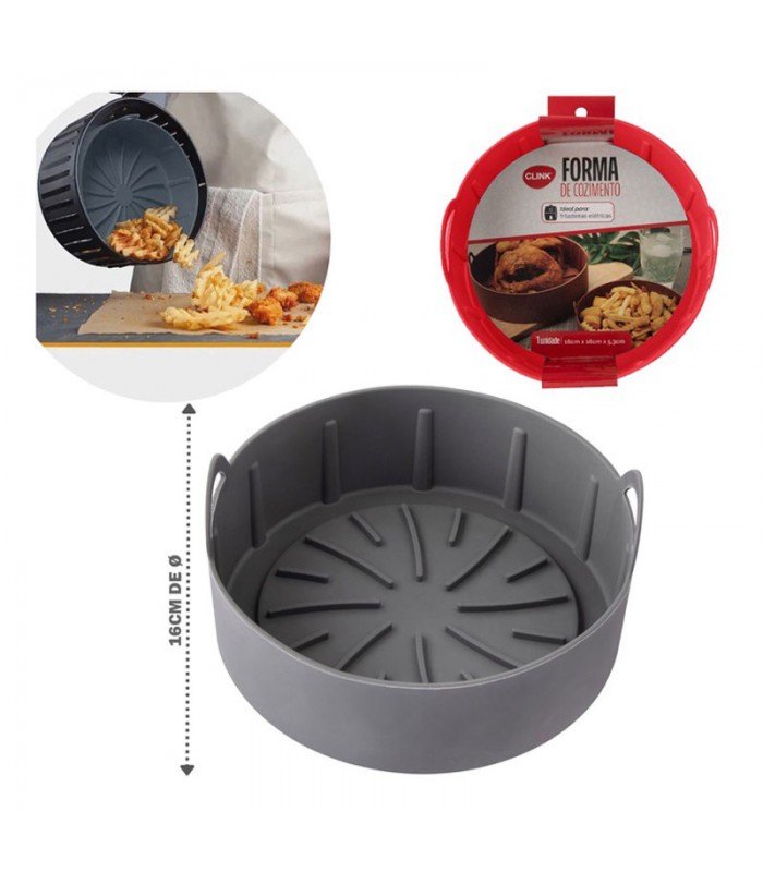 Molde de Silicona Para Freidora 16cm - Redondo