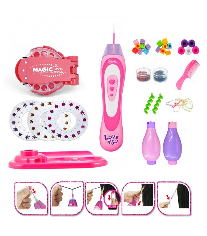 Accesorios de Cabello de Juguete 3EN1