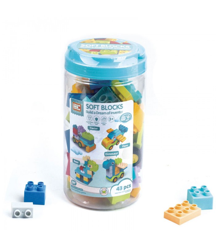 Bloques de Construccion Soft Blocks 43 Piezas