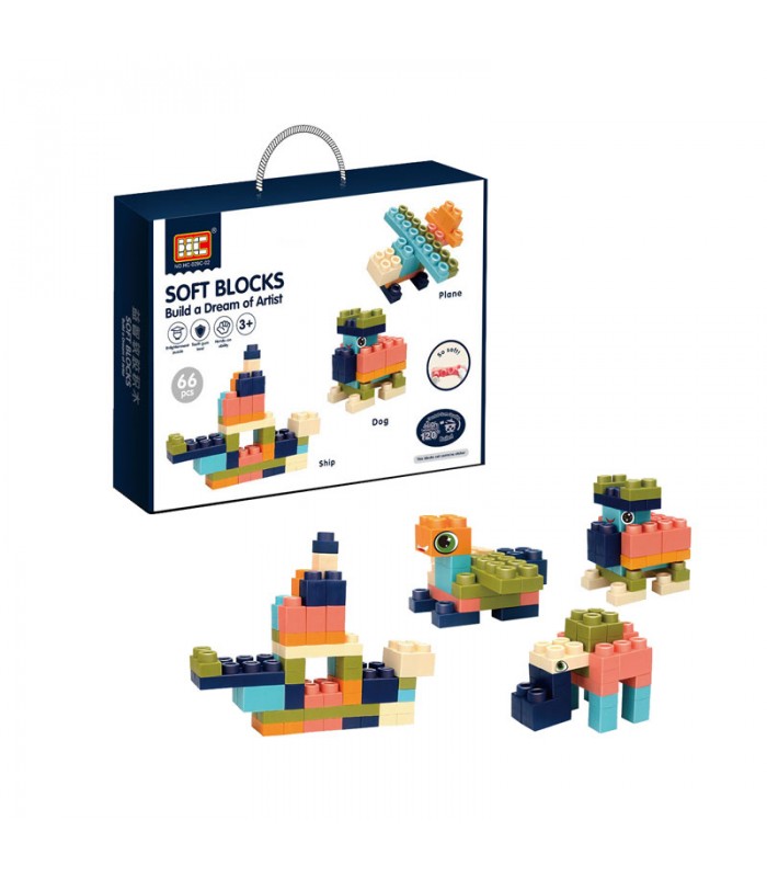 Bloques de Construccion Soft Blocks 66 Piezas