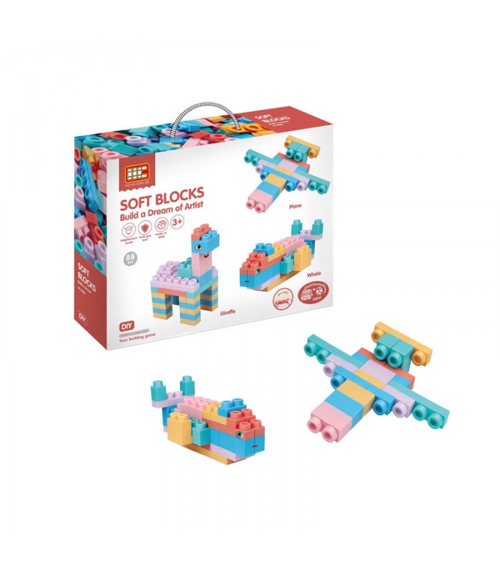 Bloques de Construccion Soft Blocks 88 Piezas
