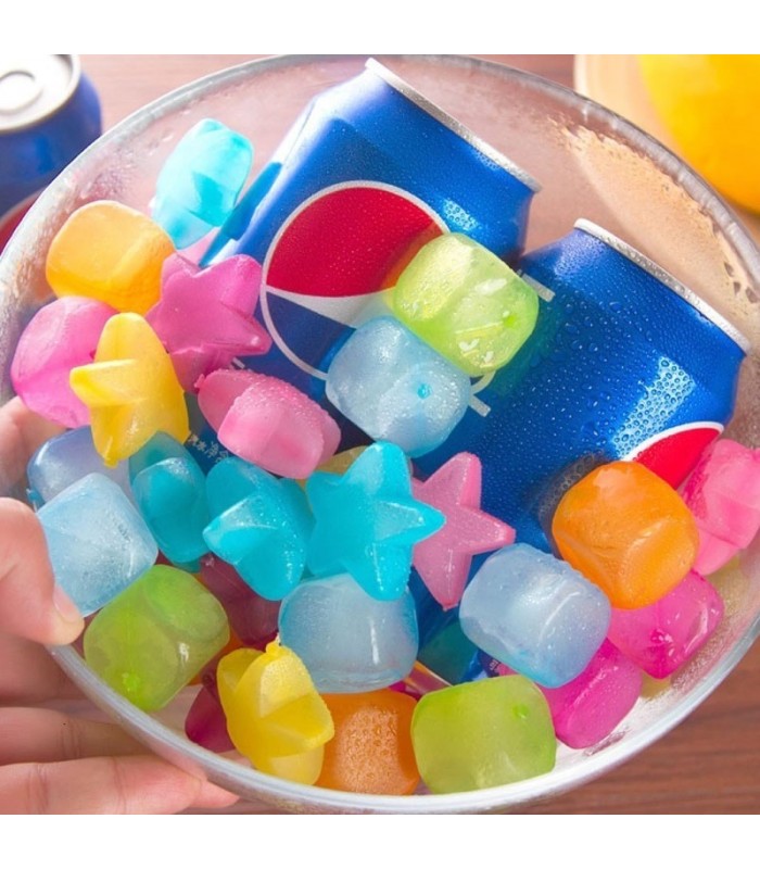 Cubo Falso De Hielo Colorido Para Congelar - Variado