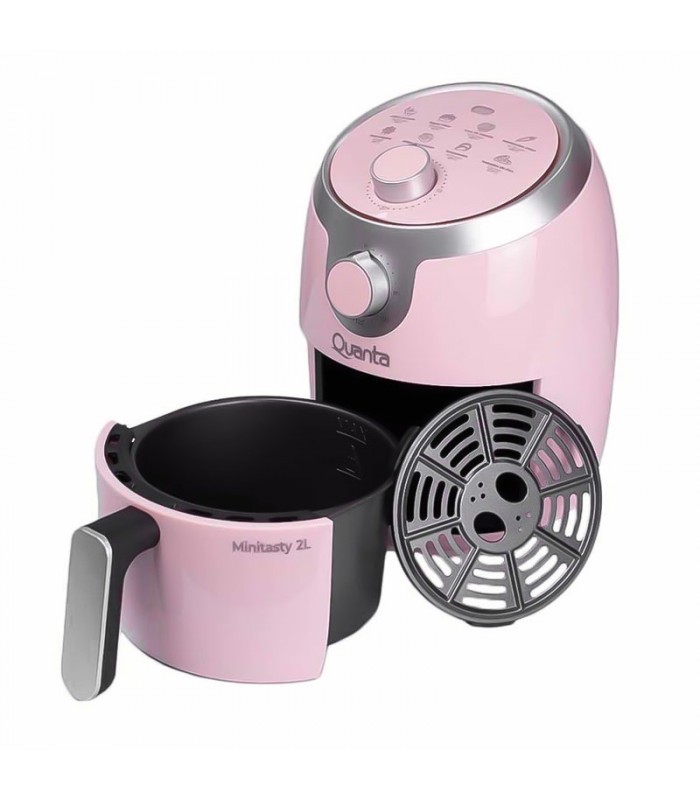 Freidora Electrica de 2 Litros Rosa Quanta