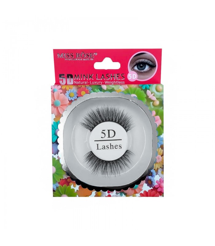 Pestaña Postiza Mink Lashes Miss Rose 5D