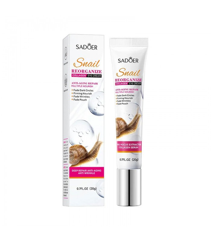 Crema de Contorno de Ojos Snail Collagen Sadoer
