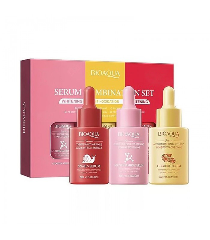 Kit de Serum Facial Bioaqua 3 Piezas x 30ml