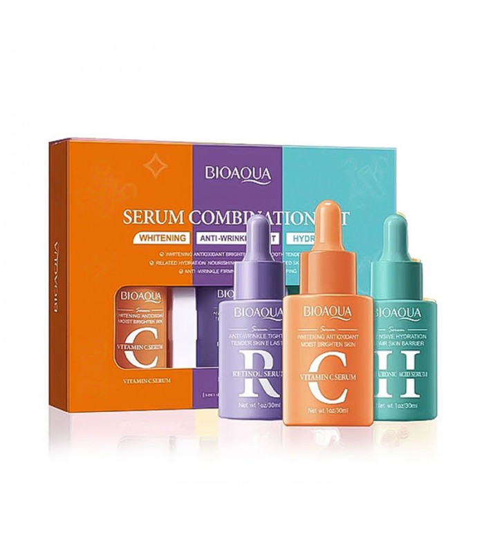 Kit de Serum Facial Bioaqua 3 Piezas x 30ml