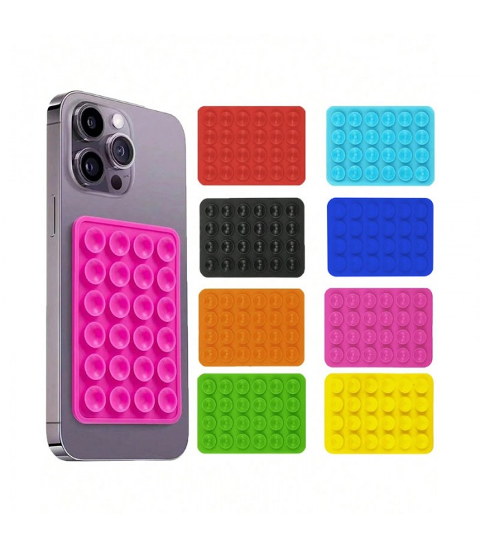 Soporte Celular Ventosa Adhesiva de Silicona - Colorido