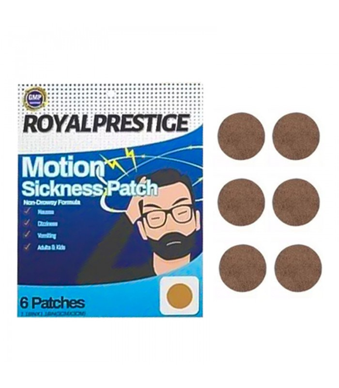 Parche Anti Mareos Para la Cabeza 6 Unidades