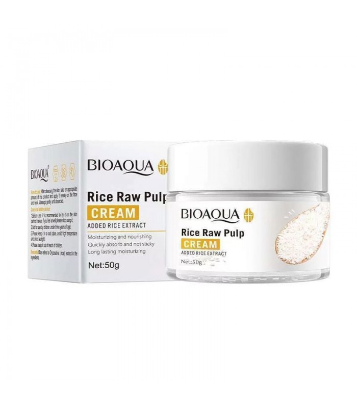 Crema Facial de Arroz Bioaqua Rice 50G