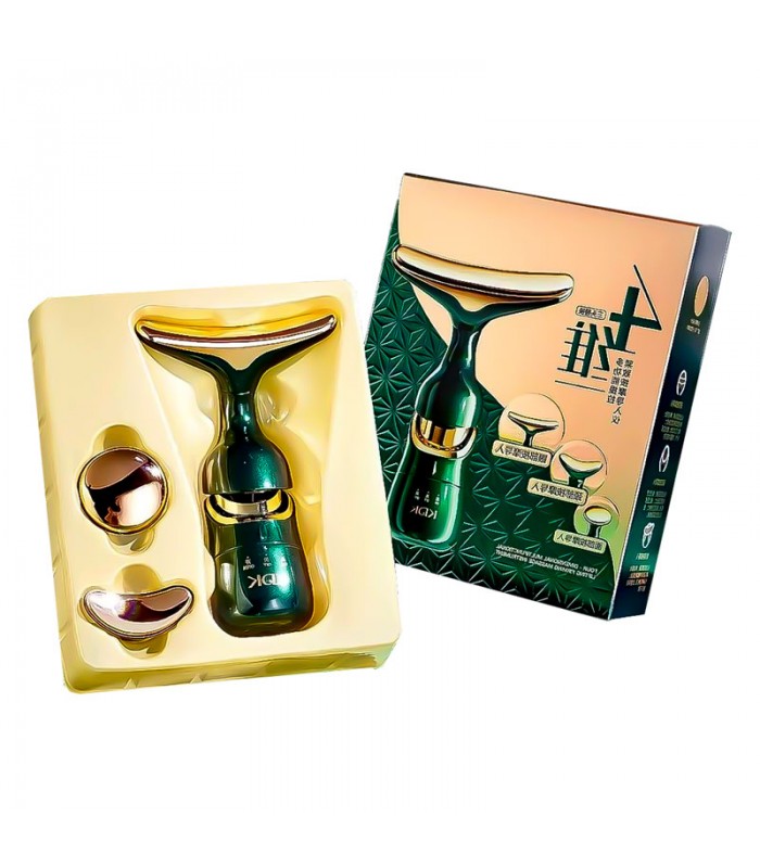 Masajeador Facial 3 Cabezales Gushiyu