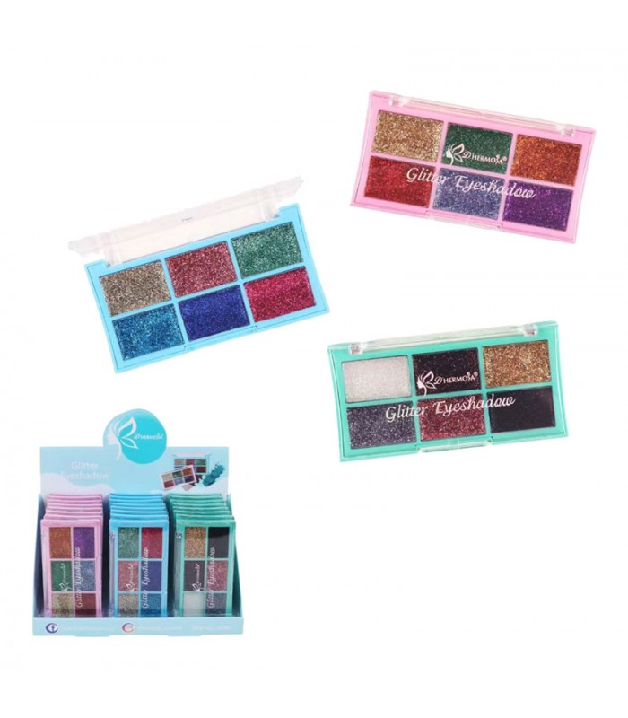 Paleta de Sombras con Glitter Dhermosa