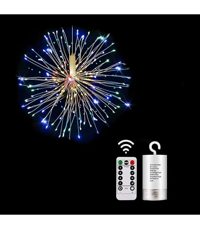 Lampara Decorativa Para Exterior Con Control - Colorido