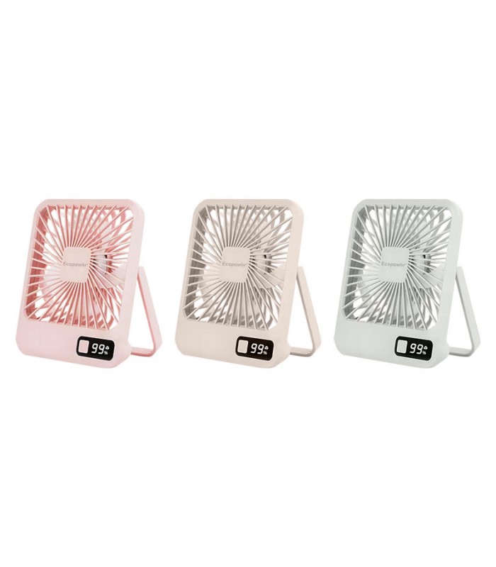 Mini Ventilador Ecopower con Pantalla Display