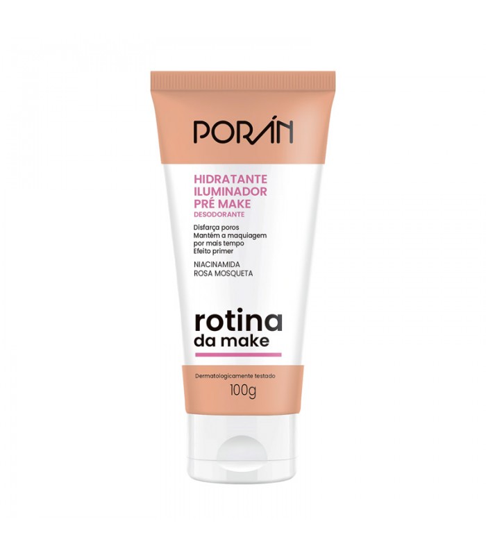 Hidratante Pre Make Niacinamida Rosa Mosqueta Poran 100G