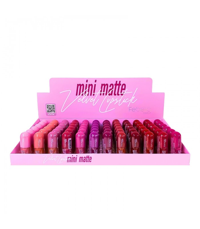 Mini Labial Matte Tint Velvet Febella 24 Hs