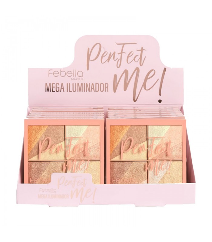 Paleta de Iluminador Perfect Me 4 Colores Febella