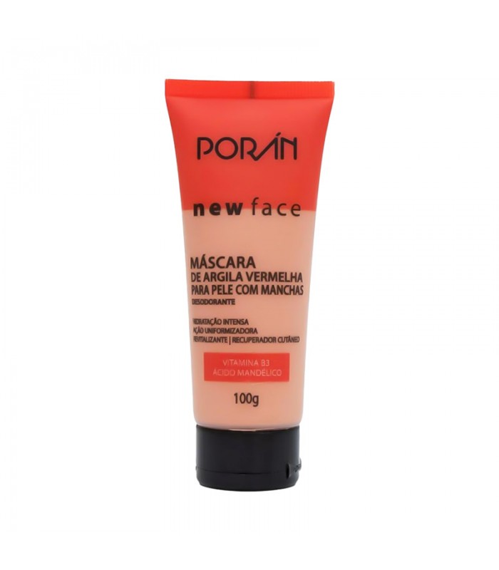 Mascarilla Facial Arcilla Roja Para Manchas New Face Poran 100G
