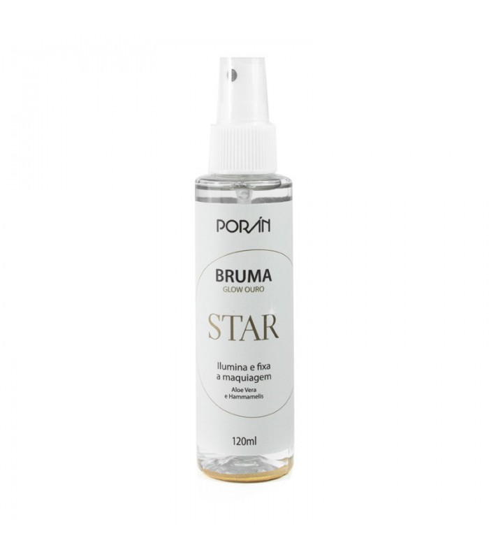 Spray Fijador de Maquillaje Glow Oro Poran 120ML