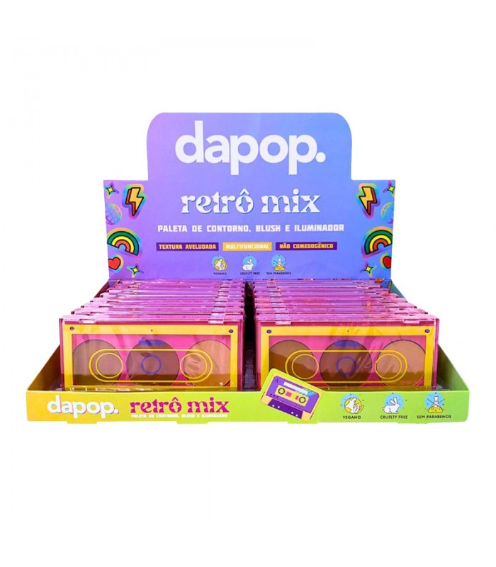 Iluminador Blush & Contorno Dapop Retro Mix