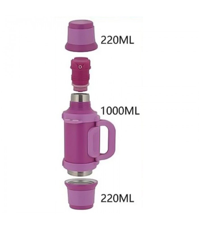 Kit Matero de Termo 1Lt con 2 Guampas de 220ml